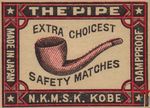 The Pipe N.K.M.S.K. Kobe Extra choicest safety matches dampproof made