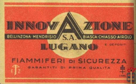 INNOV ZIONE LUGANO bellinzona mendrisio biasca-chiasso-airolo fiammife
