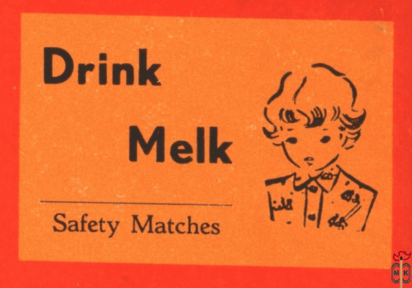 Drink Melk Safety Matches