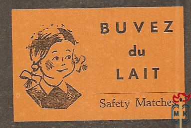 Buvez du Lait Safety Matches