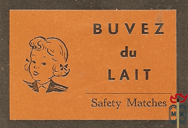 Buvez du Lait Safety Matches