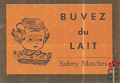 Buvez du Lait Safety Matches