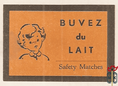 Buvez du Lait Safety Matches