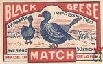 Black geese match average 50 sticks made in Belgium