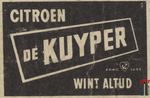 de Kuyper citroen wint altud ahno 1695