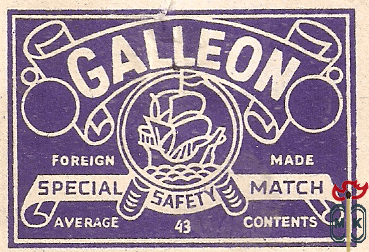 Galleon foreign made special safety match average 43 contents