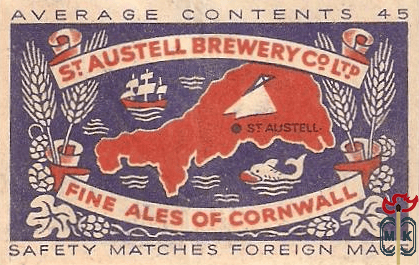 St Austell brewery Co Ltd fine ales of cornwall average contents 45 sa
