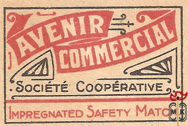 Avenir commercial Societe Cooperative impregnated Safety matches