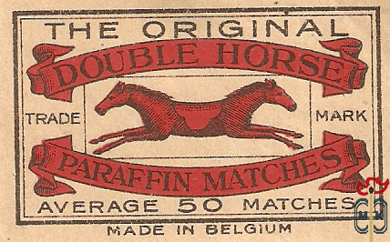 Double horse paraffin matches the original trade mark average 50 match