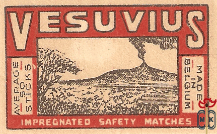 Vesuvius average 50 sticks made in Belgium impregnated paraffin in mat