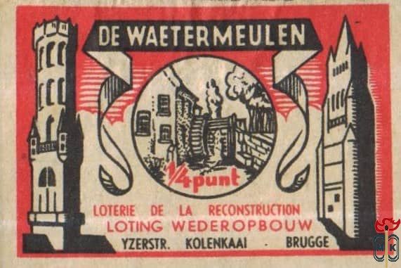 De Waeter Meulen Loterie de la reconstruction loting wederopbouw yzers