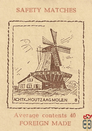 Achtk. Houtzaag Molen Average contents 40 Foreign made