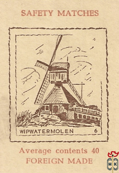 Wipwatermolen Average contents 40 Foreign made