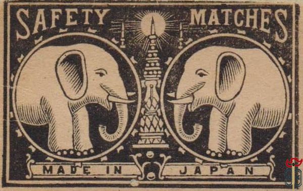 Safety matches Made in Japan