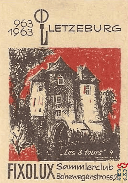 4 Les 3 tours 963 1963 Letzeburg Filolux Sammlerclub Bonewegerstross 2