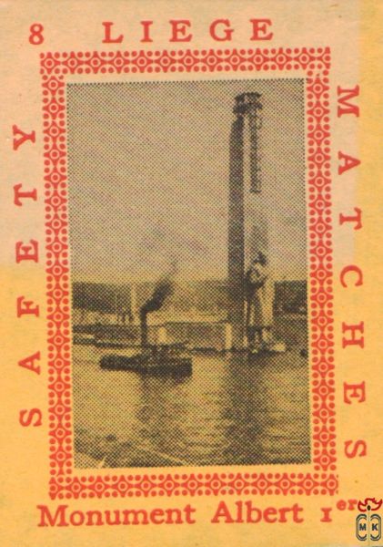 Liege Monument Albert 1 Safety matches