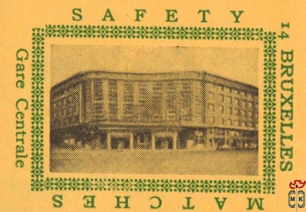 Gare Centrale Bruxelles Safety matches