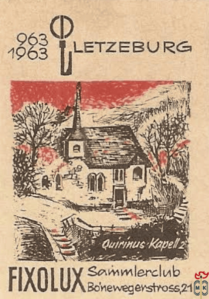 2 Quirinus Kapell Letzeburg Filolux Sammlerclub Bonewegerstross 21