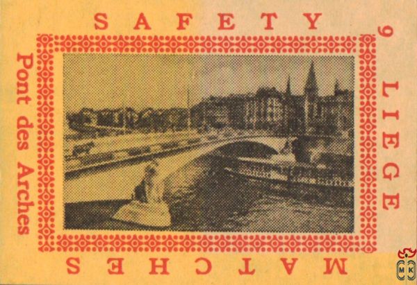 Liege Pont des Arches Safety matches