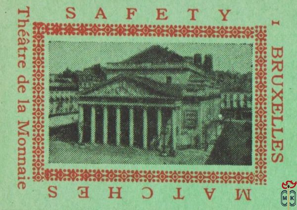 Bruxelles Theatre de la Monnaie Safety Matches
