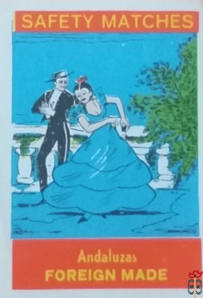 Andaluzas Foreign made safety matches