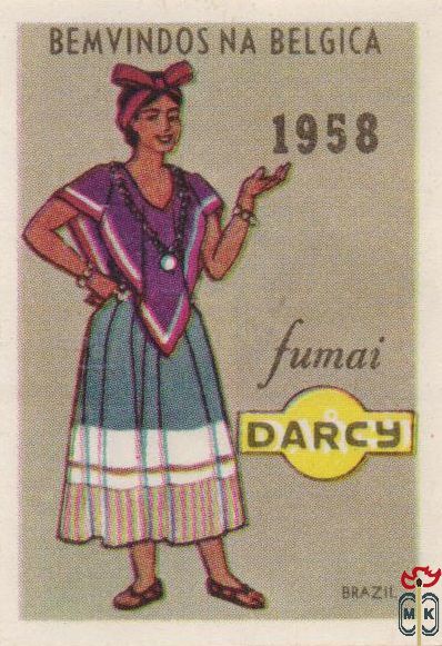 Fumai DArcy Brazil 1958 Bemvindos na Belgica