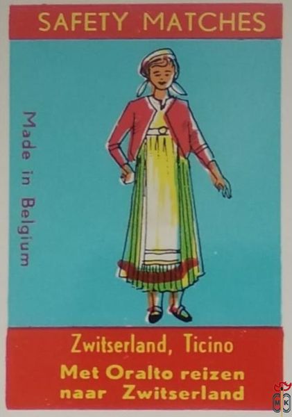 Zwitserland, Ticino Met Oralto reixen naar Zwitserland Safety matches