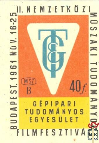 II. Nemzetközi Műszaki Tudományos Filmfesztivál, Budapest, 1961. nov.