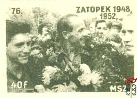Olimpiák › MSZ, 40 f › 76. Zatopek, 1948, 1952