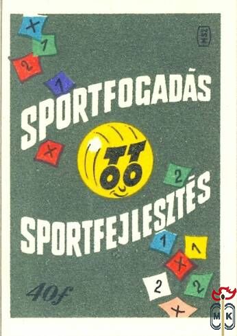 Sportfogadás, sportfejlesztés, totó, MSZ, 40f