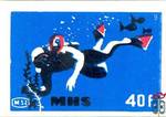 MHS, MSZ, 40 f - 9.) (búvár)