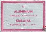 2. I-M.-Alumínium ›Az alumínium korszerű alkalmazása kiállítás, Budape