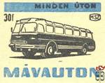 MÁVAUT ›43x35 mm-Minden úton MSZ 30 f-(farmotoros autóbusz)