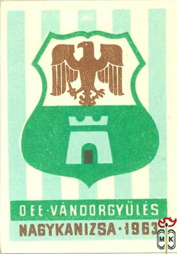 35x50 mm-OEE – Vándorgyűlés Nagykanizsa – 1963-(címerben sas madár).