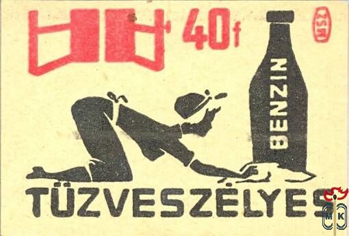 35x50 mm› MSZ, 40 f › Benzin tűzveszélyes