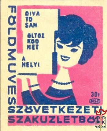 35x43 mm Földművesszövetkezet  (ill. szövetkezeti) MSZ 30 f›Divatosan