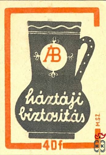 Állami Biztosító ›35x50 mm-MSZ 40 f-Háztáji biztosítás ÁB