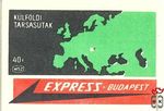Külföldi társasutak express Budapest 40f msz