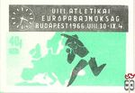 VIII. Atlétikai Európabajnokság, Budapest, 1966. VIII. 30–IX. 4., MSZ,