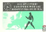 VIII. Atlétikai Európabajnokság, Budapest, 1966. VIII. 30–IX. 4., MSZ,