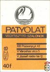 Vegytisztító szalon, szalonok. XIII. pozsonyi 42 V. Varoshaz utca 5. V