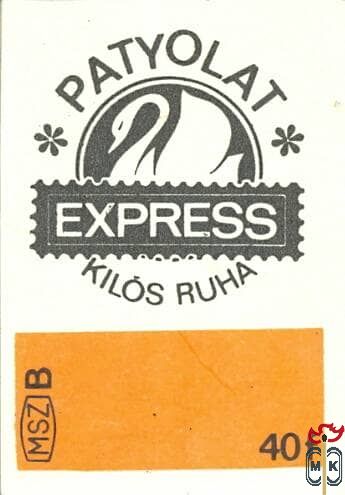 Express kilós ruha Patyolat B 40f msz
