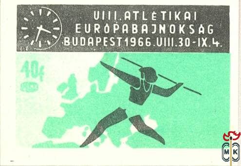 VIII. Atlétikai Európabajnokság, Budapest, 1966. VIII. 30–IX. 4., MSZ,