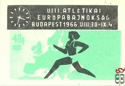 VIII. Atlétikai Európabajnokság, Budapest, 1966. VIII. 30–IX. 4., MSZ,