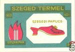 Szeged termel, MSZ, 40 f, S, Gyufaipar szegedi papucs