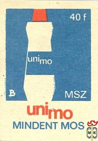 Unimo, mindent mos, MSZ, 40 f, B