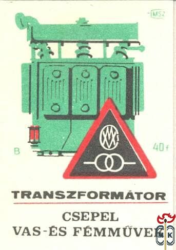 Csepel Vas- és Fémművek MSZ 40 f B-Transzformátor