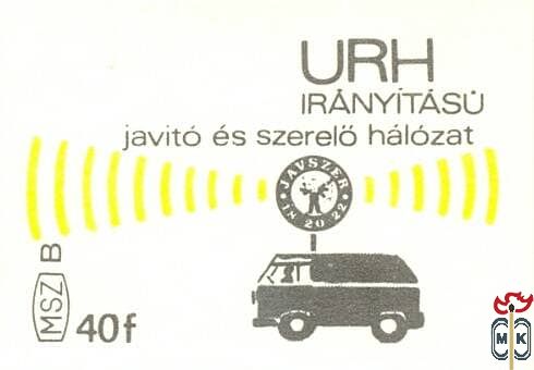 JAVSZER 18–20–22, MSZ, 40 f, B-URH irányítású javito es szerelo haloza