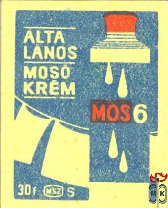 Általános mosókrém, MOS 6, MSZ, 30 f, S