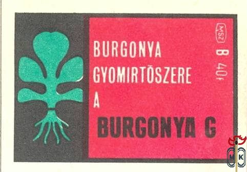 Burgonya gyomírtószere a Burgonya G B 40f msz